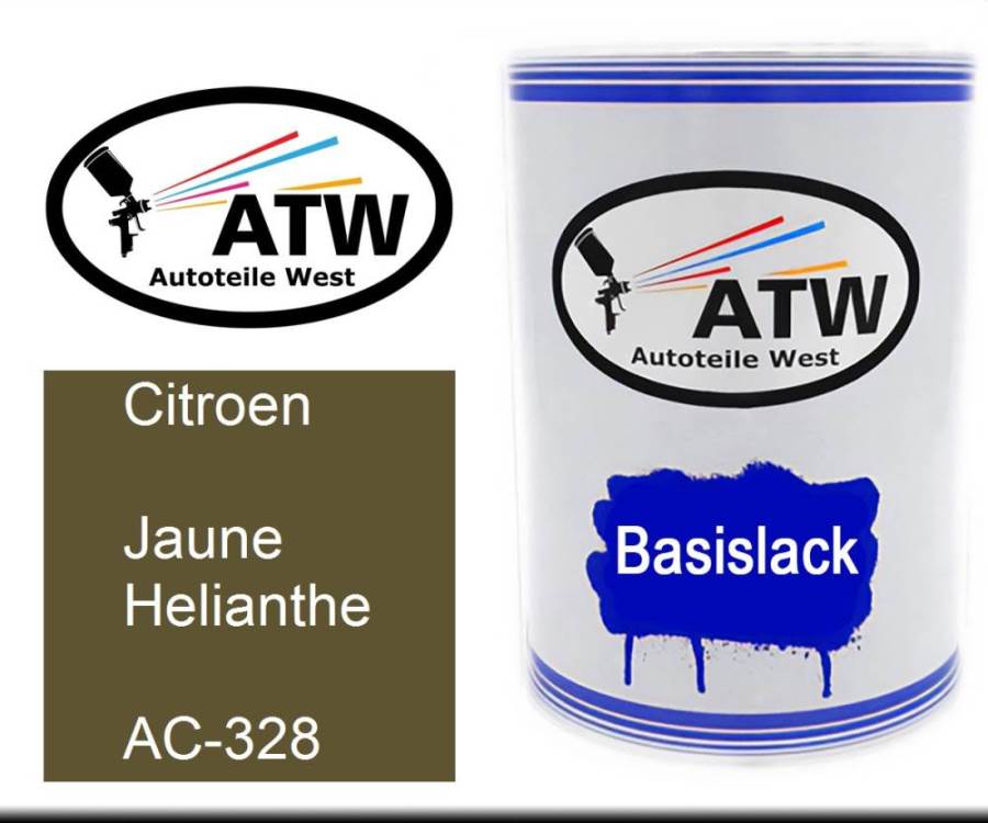 Citroen, Jaune Helianthe, AC-328: 500ml Lackdose, von ATW Autoteile West.